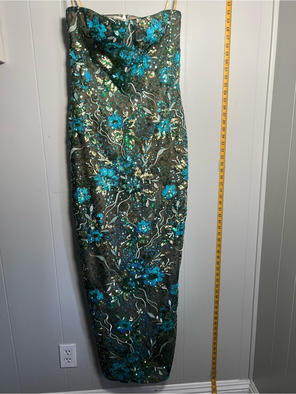 Bronx and Banco
Dahlia Maxi Dress in Teal Multi - Picture 6 of 14